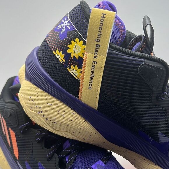 Adidas Dame‎ 8 black excellence basketball shoes- NWT-Men 12 - Picture 3 of 10